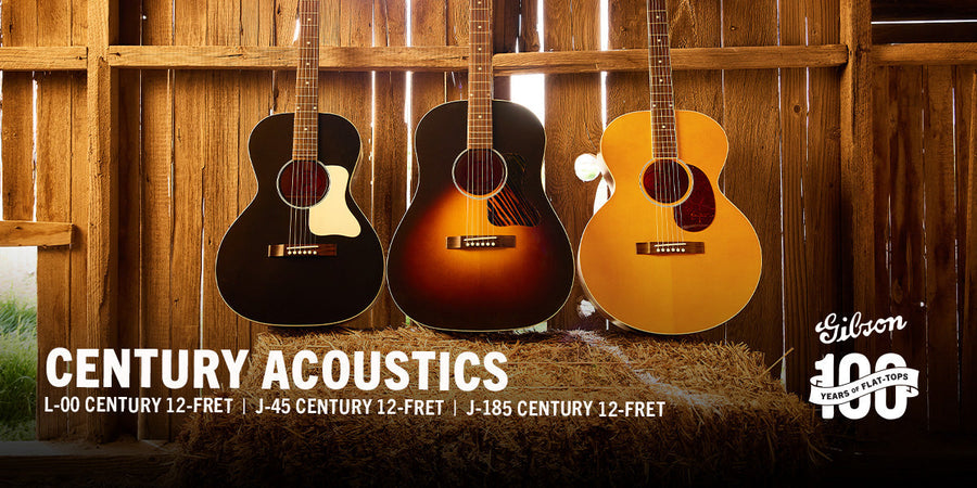 Gibson Century Collection: J-45, L-00 & J-185 Century 12-Fret Acoustics Now at Tone Shop Guitars