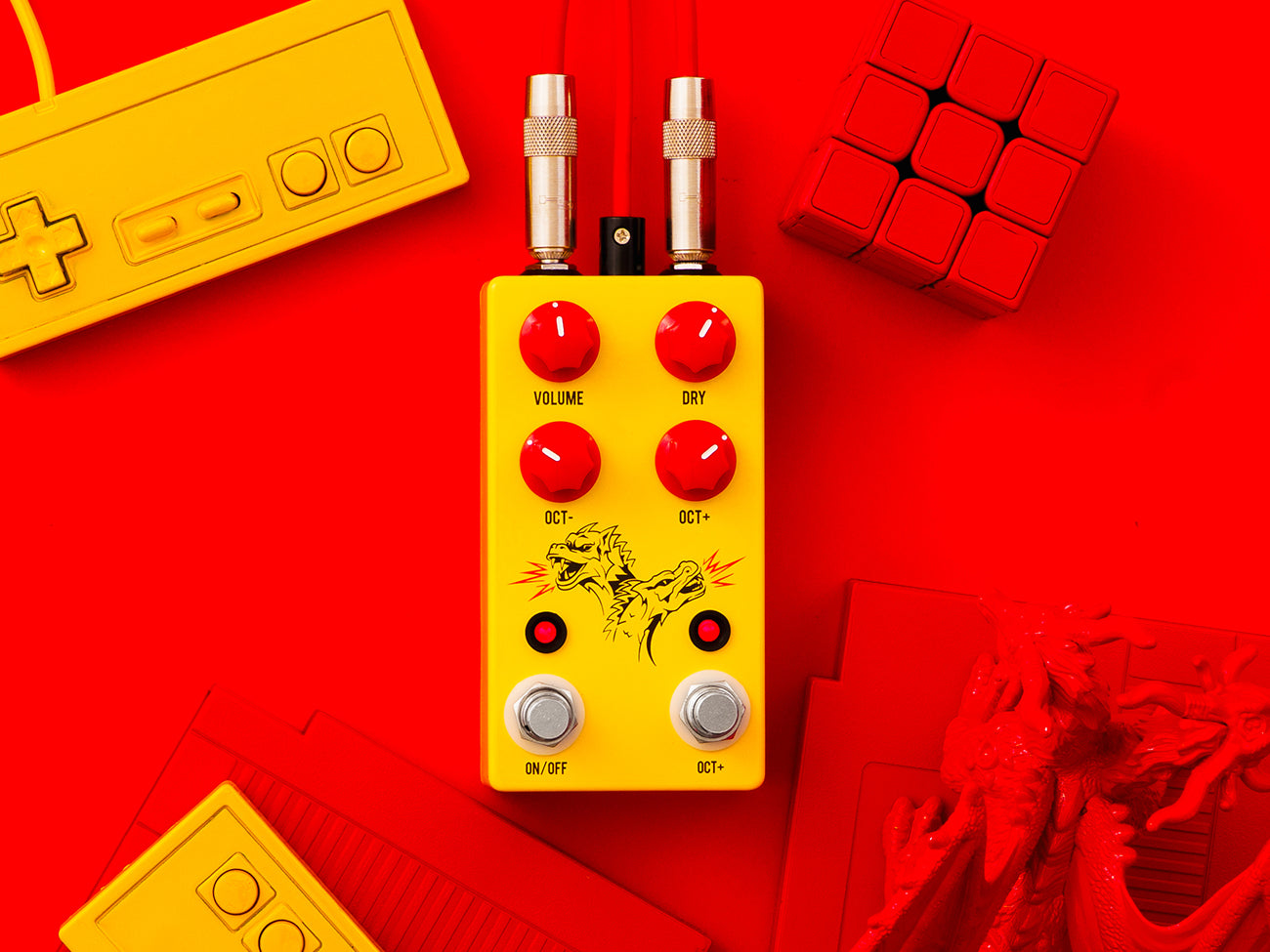 JHS Double Dragon Lo-Fi Octave Pedal | Available at Tone Shop Guitars