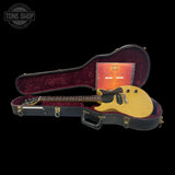 Used 2006 Gibson Custom Shop 1958 Les Paul Junior Double Cut TV Yellow in case.