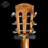 Back of headstock of Used Alvarez AP610ESHB Parlor Acoustic Guitar.