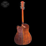 Back of body of Used 2021 Yamaha A5R VN Acoustic Guitar.