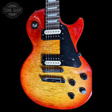 Front of Used 2013 Gibson Les Paul Studio Plus Cherry Burst.