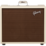 Front of Gibson Dual Falcon 20 2x10 Combo Cream Bronco Oxblood grille.