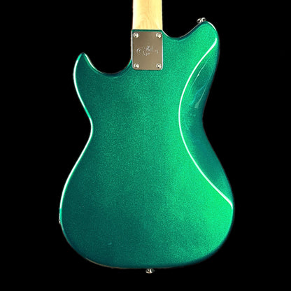 Back of body of G&L USA Fallout MP Emerald Green Metallic.