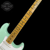 Fretboard of Fender Custom Shop LTD 70th Anniversary 1954 Stratocaster Surf Green.