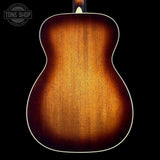 Back of Martin Custom Shop 18 Style 0014F Mahogany Burst/Jeff Tweedy Burst Complete.