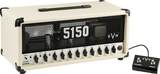 Front angle of EVH 5150 Iconic Series 15W 6L6 Head Ivory.