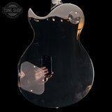 Back of body of Used Harley Benton SC450 Black TSS7412.