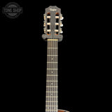 Headstock of Used Taylor 214ce-N Left Hand.