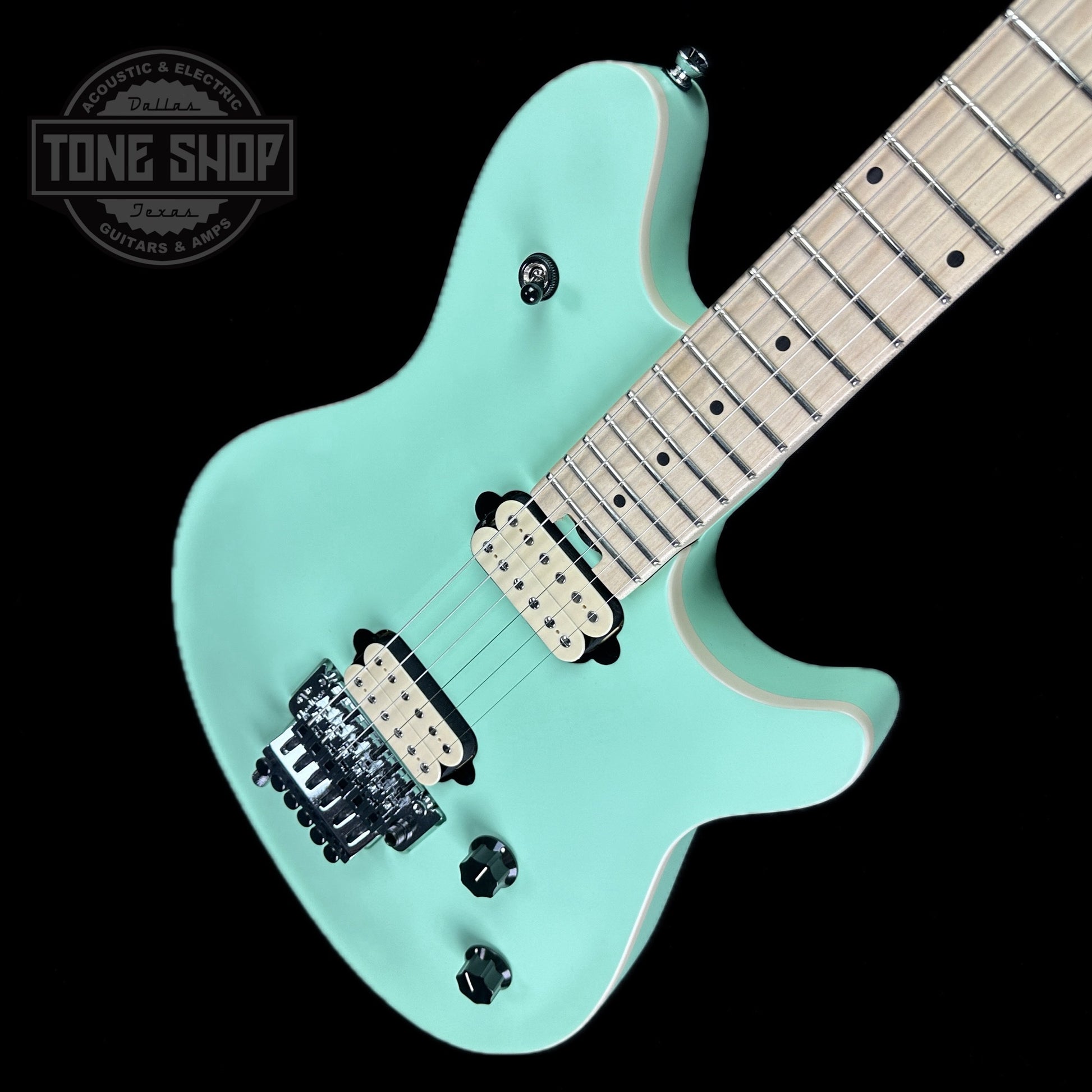 Front angle of Used EVH Wolfgang Special Matte Surfgreen.