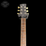 Headstock of Used Yamaha Revstar RSS02T Swift Blue.