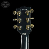 Back of headstock of Gibson Custom RD Custom Ebony.