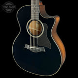 Front angle of Taylor Prototype 514ce Japan Limited Blacktop.