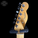 Headstock of Used 2016 Fender American Standard LTD Offset Telecaster Olympic White TSS7707.
