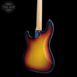 Back of body of Vintage 1967 Fender Precision Bass.