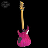 Back of Used 2020 Schecter Omen Extreme Diamond Series Hot Pink Burst TSS7791.