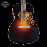 Front angle of Collings C-00 Sunburst.