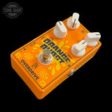 Top of Used Caline Orange Burst Overdrive Pedal TSS7575.