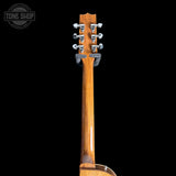 Back of headstock of Used Heritage Standard II H-150 Bourbon Burst.