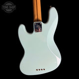 Back of body ofUsed 2001 Fender Mark Hoppus Artist Jazz Bass Daphne Blue TSS7698.