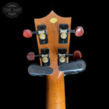 Back of headstock of Used Enya EVP X1 Ukulele.