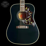 Front of Gibson Custom Made 2 Measure Hummingbird Torch Ebony LR Baggs VTC.
