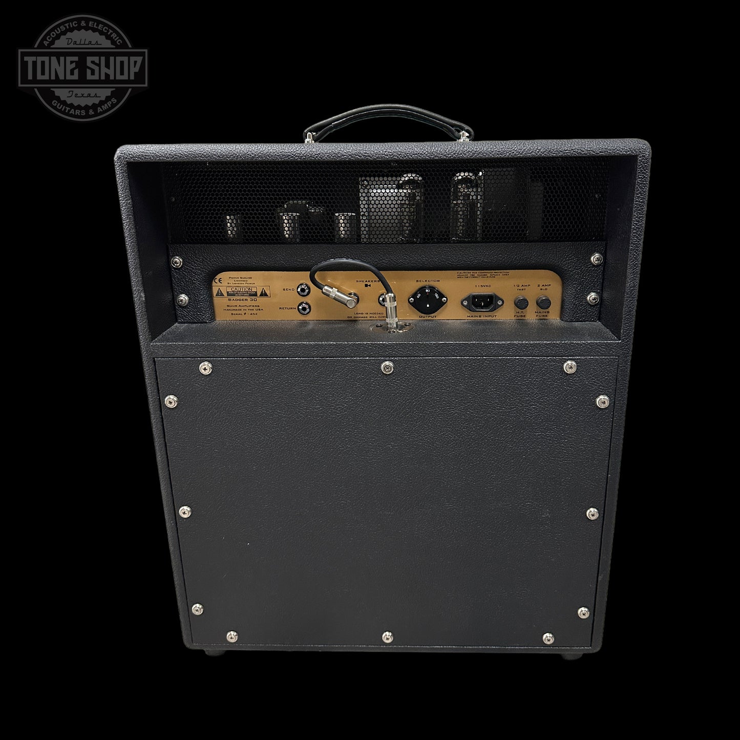 Back of Used Suhr Badger 35 Combo.