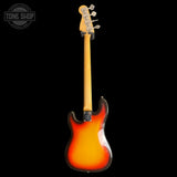 Back of body of Vintage 1967 Fender Precision Bass.