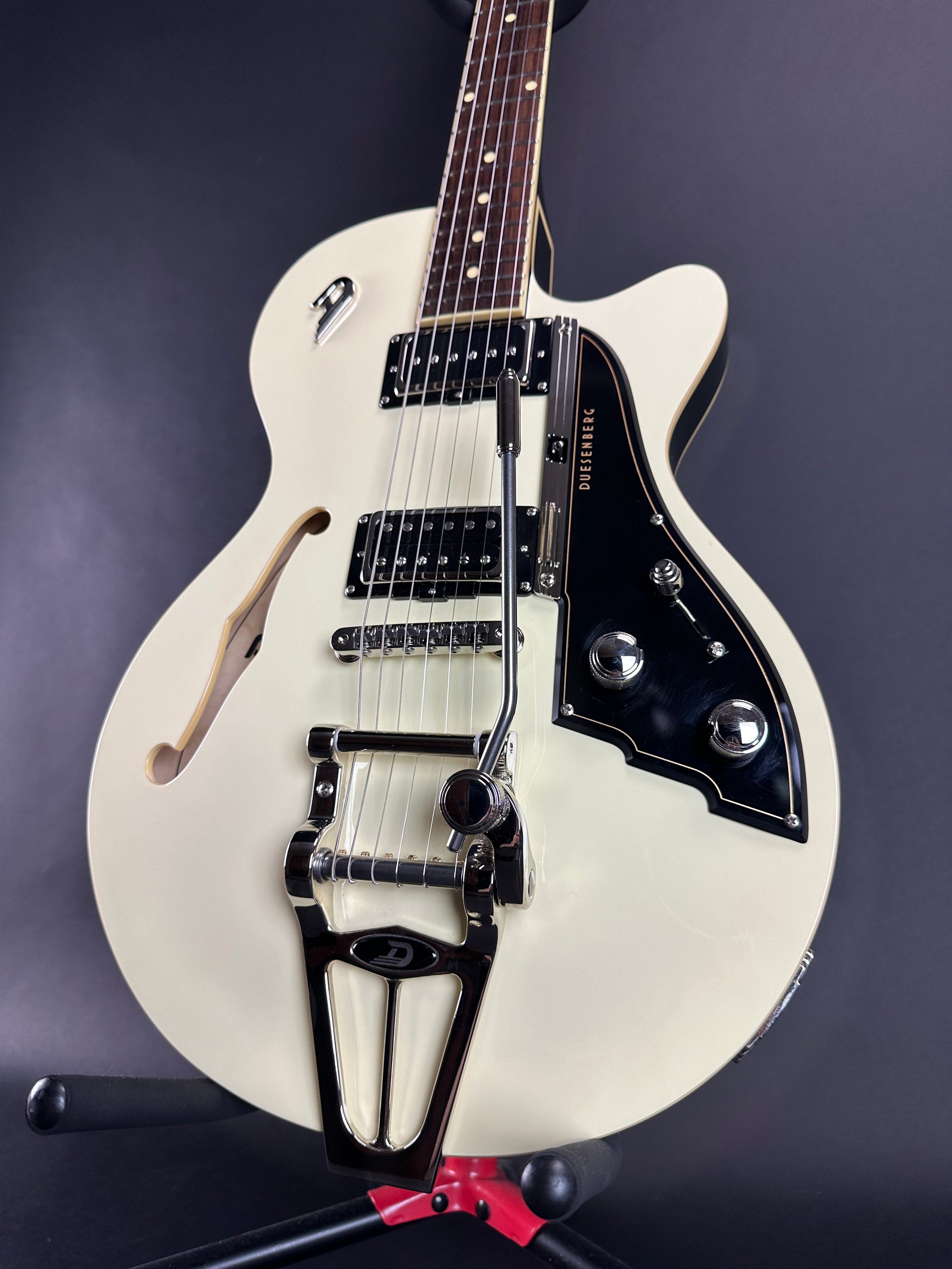 Front angle of Used Duesenberg TV Vintage White.