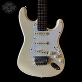 Front of Used 1986 Fender Contemporary Stratocaster Vintage White w/System I Trem w/Bag w/Seymour Duncan Bridge PU TSS6972.