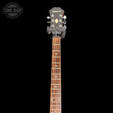 Headstock of Used Epiphone 335 Dot Natural TSS7452.