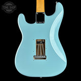 Back of Used 2026 Fender Vintera III 60's Strat Daphne Blue.