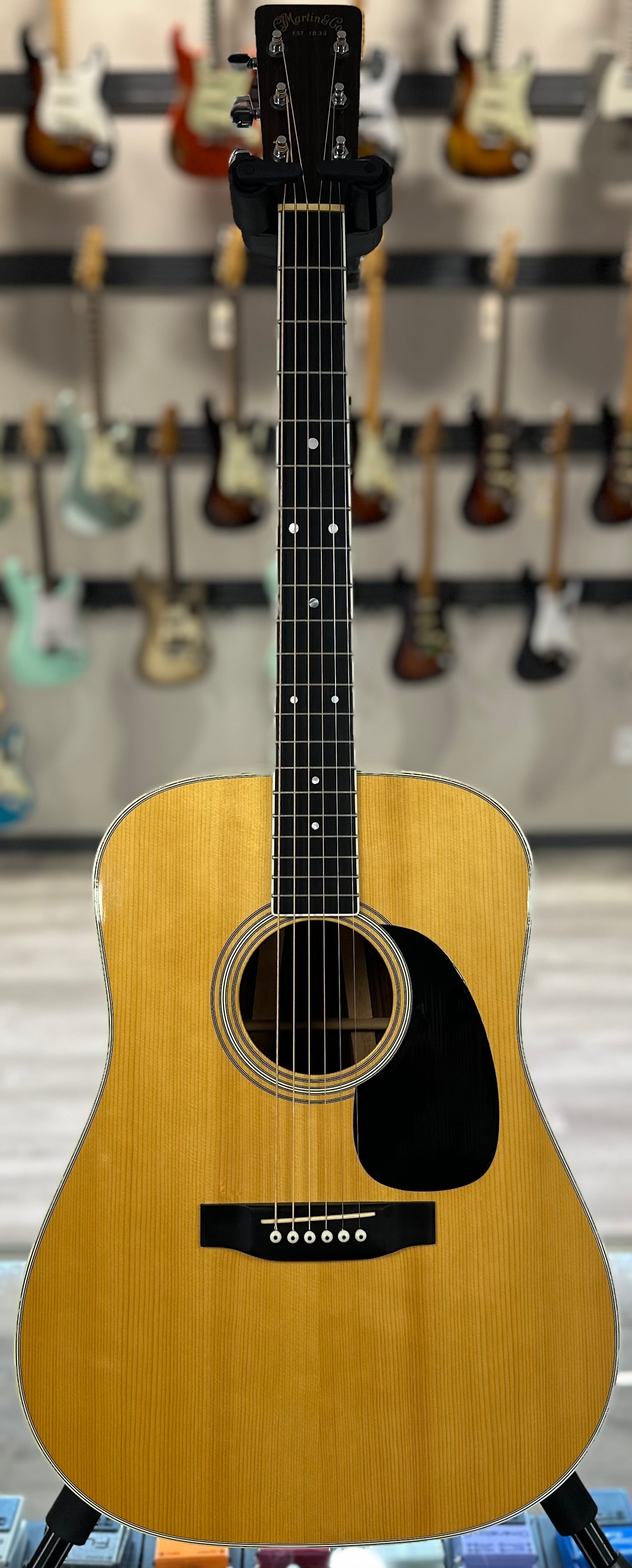 Full front of Used 1981 Martin D-35 Natural w/case TSS4044