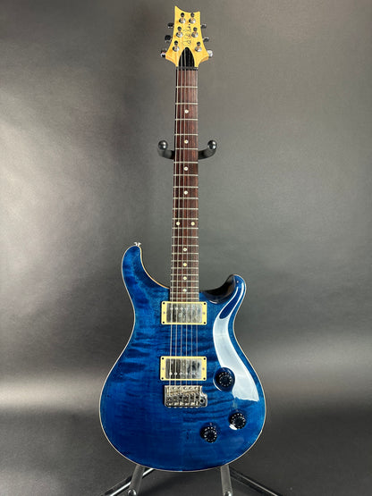 Full front of Used PRS CE22 Trans Blue.