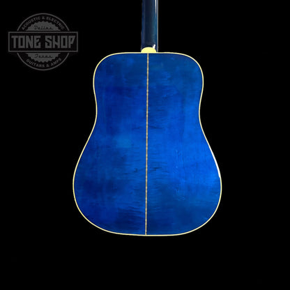 Back of body of Gibson Custom Shop M2M Dove Original Viper Blue.