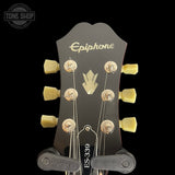 Headstock of Used Epiphone ES-339 Cherry TSS7359.
