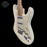 Front right angle of Used 1992 Fender Custom Shop Texas Stratocaster 06 of 20 TSS6877.