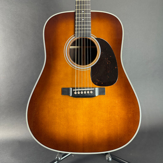 Front of Used Martin D-28 Ambertone.