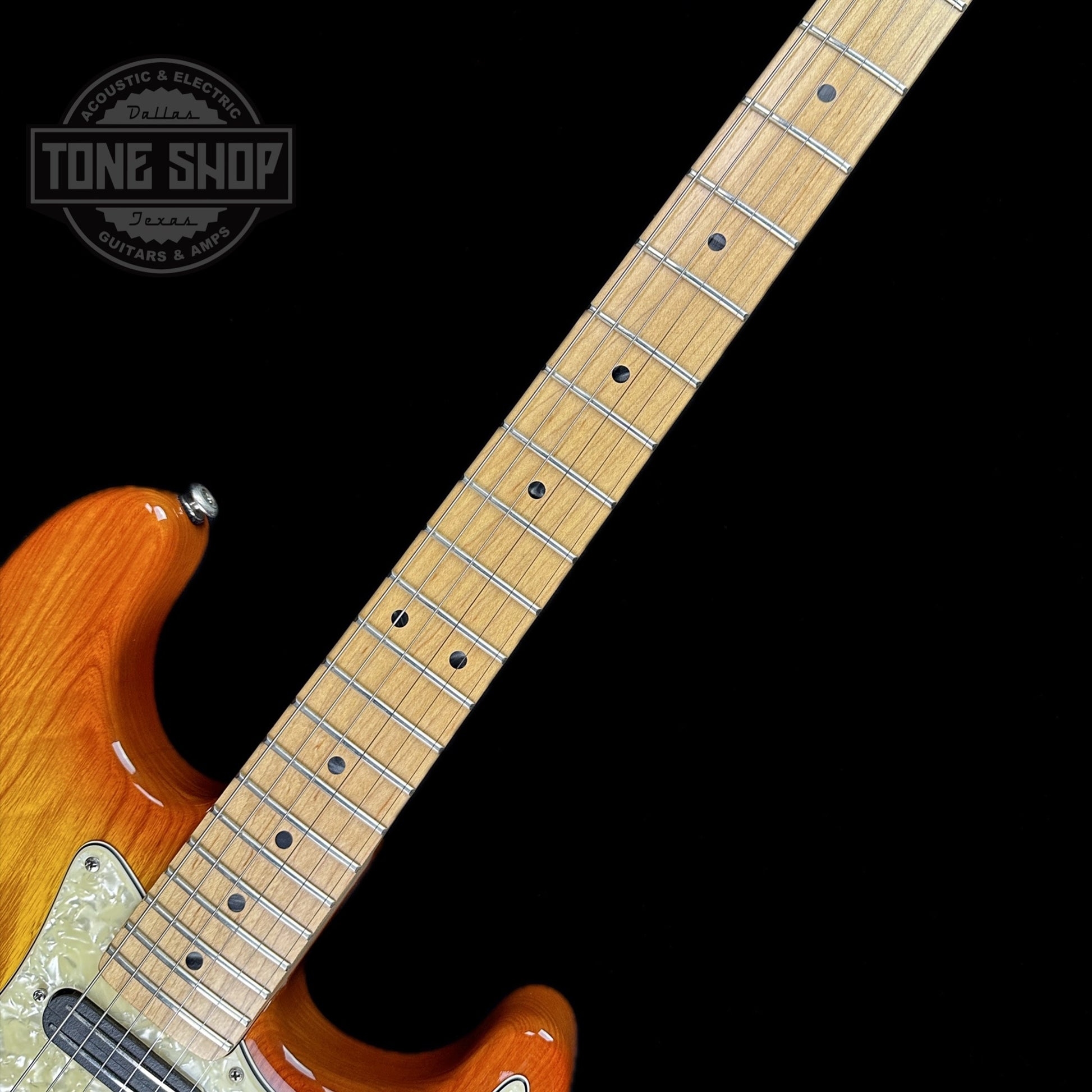 Fretboard of Used 1990's G&L Legacy Special Amber.