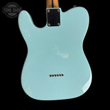 Back of body of Used T-Style Parts Guitar Robin Egg Blue TSS7672.