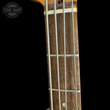 Headstock of Used Squier Classic Vibe 60's Jazz Bass 3TSB TSS7471.
