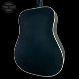 Back angle of Gibson Custom Made 2 Measure Hummingbird Torch Ebony LR Baggs VTC.