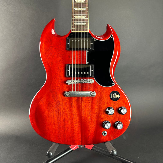 Front of Used 2019 Gibson '61 Reissue SG Cherry.