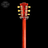 Back of headstock of Used 2026 Gibson Murphy Lab Les Paul Standard Brazilian Fgbd Dirty Lemon Burst Light Aged.
