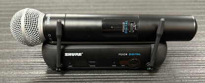 Front of Used Shure PGXD4 Digital SM58 Wireless Mic System TSS4016