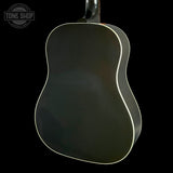 Back angle of Gibson Custom Made 2 Measure J-45 Standard Long Scale Vintage Sunburst.