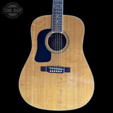 Front of Used Washburn D10SLH Left Handed Acoustic Guitar.