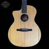 Front of Used Taylor 214ce-N Left Hand.