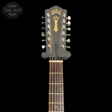 Headstock of Vintage 1978 Guild D-212.