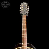 Headstock of Used Epiphone Slash Signature J-45 November Burst.